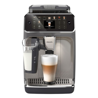 Philips 5500 LatteGo — 20 boissons chaudes et glacées, écran tactile, SilentBrew