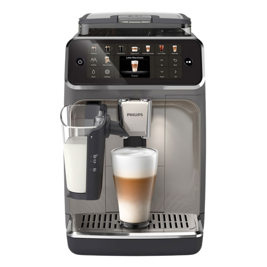 Philips 5500 LatteGo — 20 boissons chaudes et glacées, écran tactile, SilentBrew